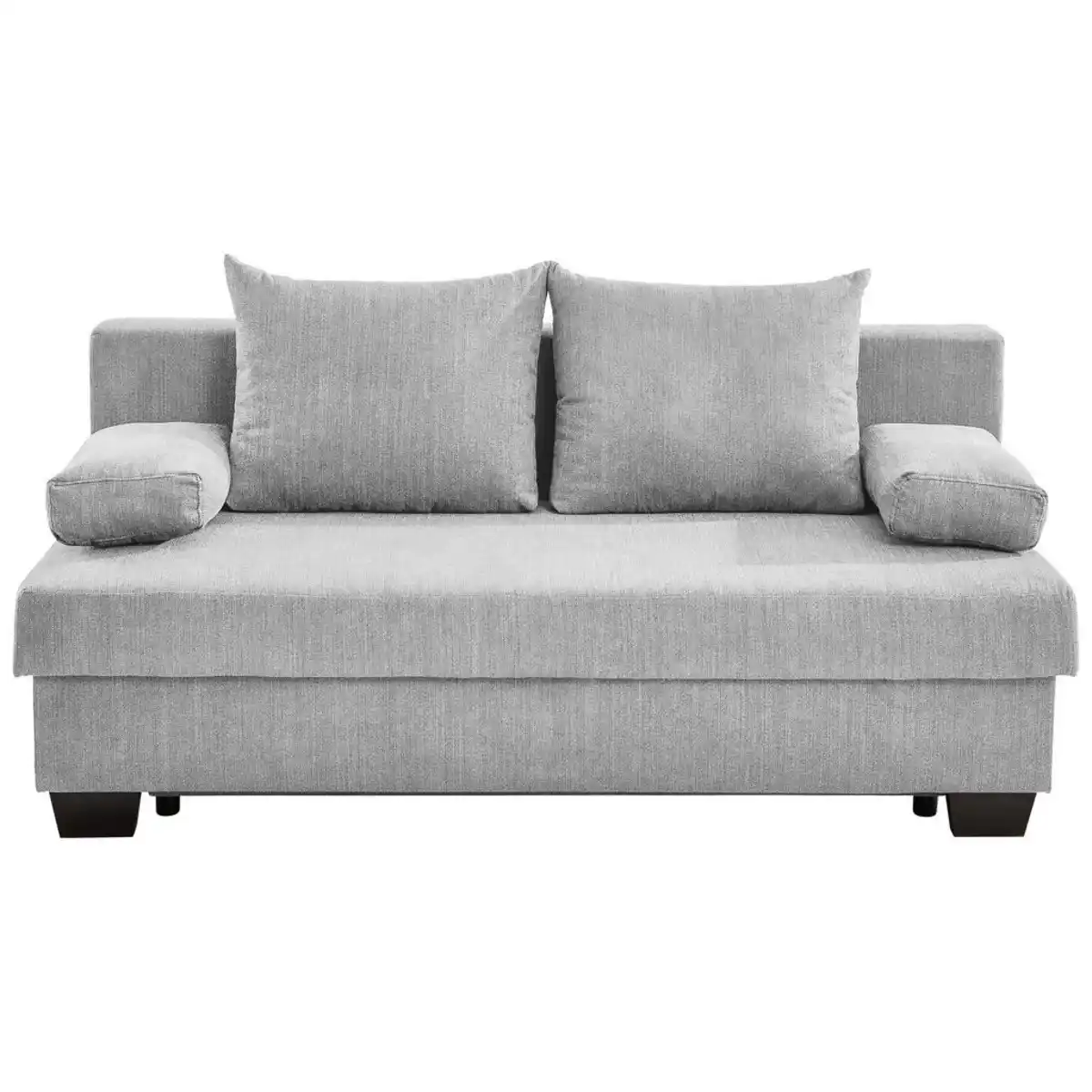 Bild 1 von Xora Schlafsofa Bilbao, Hellgrau, Textil, Buche, massiv, Uni, 3-Sitzer, Füllung: Schaumstoff, 200x88x102 cm, Stoffauswahl, Schlafen auf Sitzhöhe, Rücken echt, Kinder- & Jugendzimmer, Jugendmöbel,