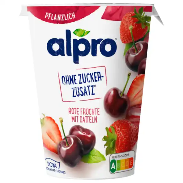 Bild 1 von Alpro Joghurtalternative Soja Rote Früchte Ohne Zuckerzusatz vegan 400g