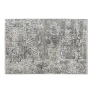 Schöner Wohnen Webteppich Vision, Anthrazit, Grau, Textil, Abstraktes, rechteckig, 80x150 cm, für Fußbodenheizung geeignet, antistatisch, pflegeleicht, Teppiche & Böden, Teppiche, Moderne Teppich