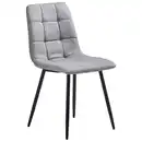 Bild 1 von Livetastic Stuhl, Grau, Schwarz, Metall, Textil, konisch, 44.5x86x54.5 cm, Esszimmer, Stühle, Esszimmerstühle