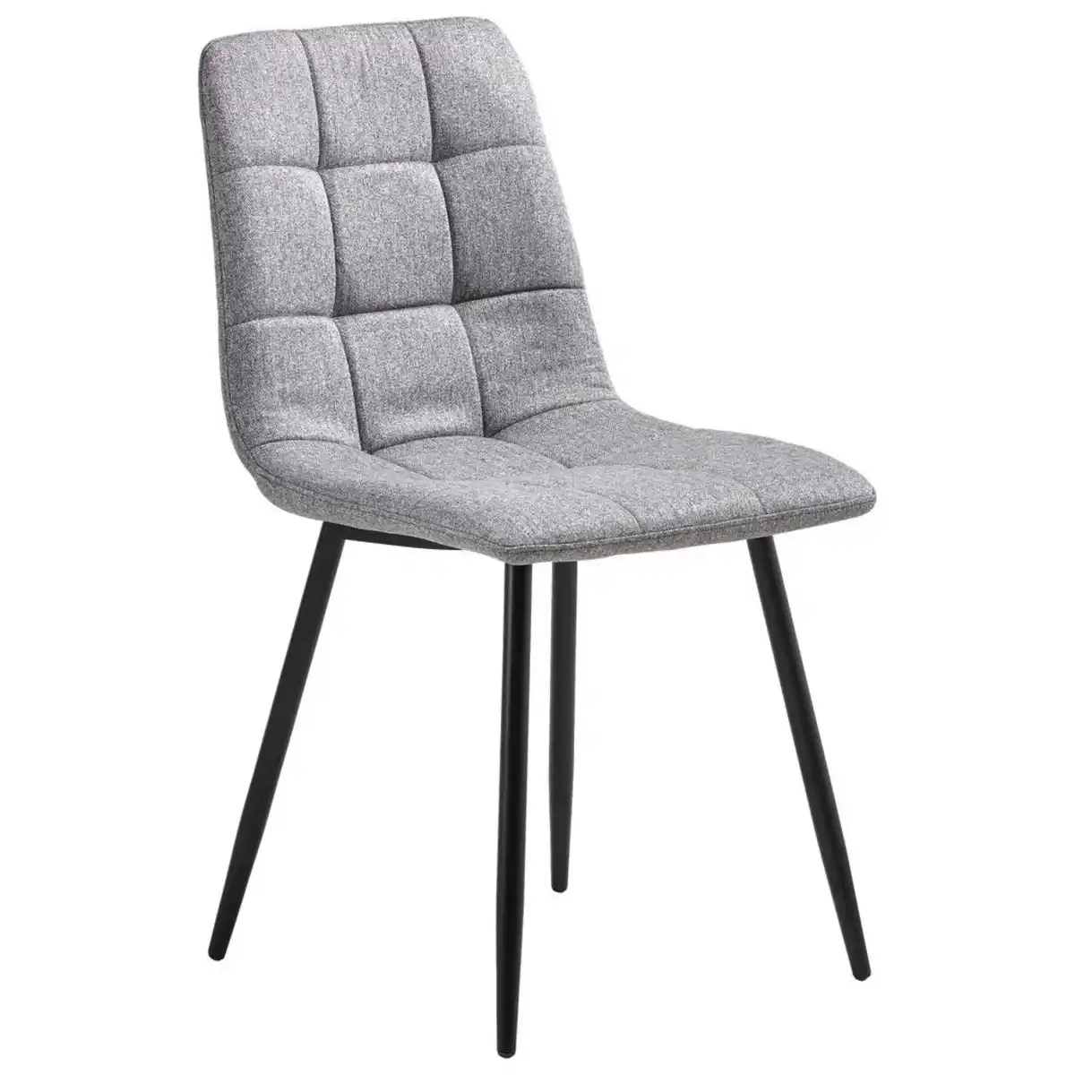 Bild 1 von Livetastic Stuhl, Grau, Schwarz, Metall, Textil, konisch, 44.5x86x54.5 cm, Esszimmer, Stühle, Esszimmerstühle