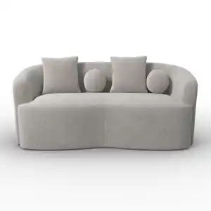 Sofa Julie Chenille Grau, Grau