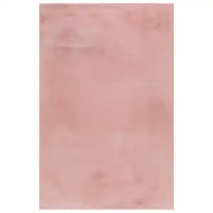 Esprit Hochflorteppich Alice, Rosa, Textil, Uni, rechteckig, 130x190 cm, Textiles Vertrauen - Oeko-Tex®, Hohenstein, Oeko-Tex® Standard 100, für Fußbodenheizung geeignet, in verschiedenen Größe