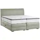 Bild 1 von Novel Boxspringbett, Pastellgrün, Textil, Wenge, H3 + H4, 7-Zonen, Höhe ca. 27 cm, 180x200 cm, Bettkasten, gepolstertes Kopfteil, Federkernmatratze, Stoffauswahl, in verschiedenen Größen erhältl