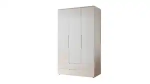 Kleiderschrank weiß hochglanz 126 x 208 cm 3-türig - SPICE
