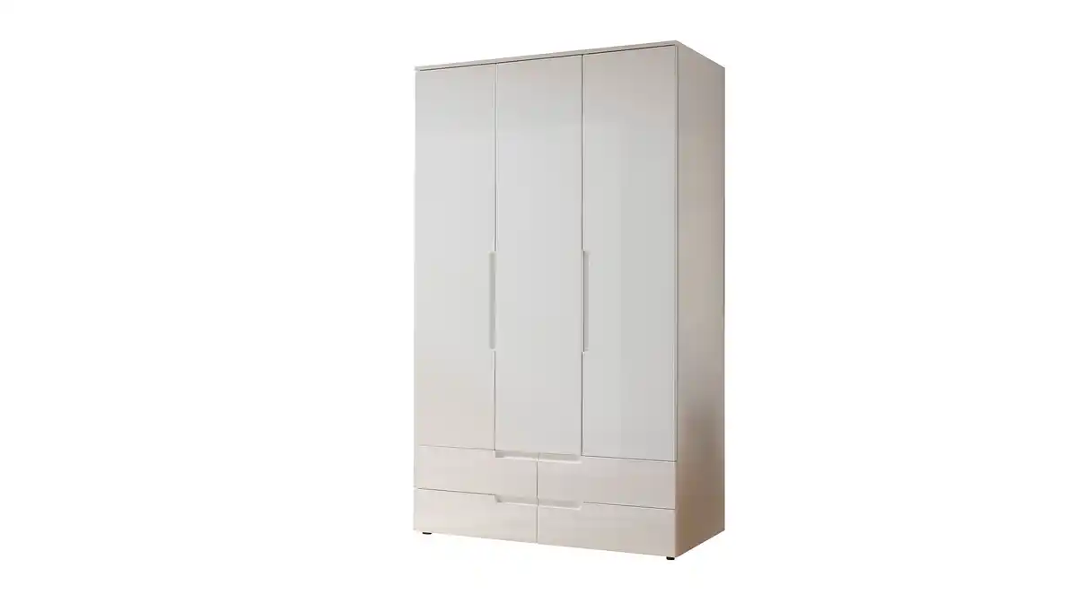 Bild 1 von Kleiderschrank weiß hochglanz 126 x 208 cm 3-türig - SPICE