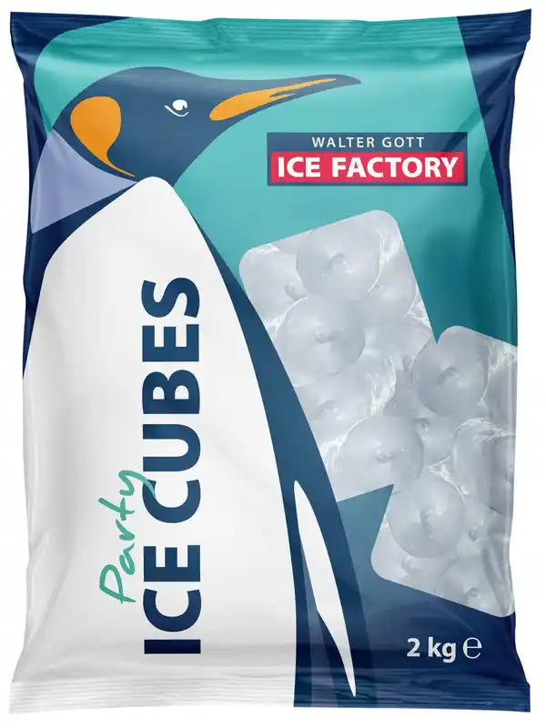 Bild 1 von WALTER GOTT Ice Cubes oder Crushed Ice, 2-kg-Beutel