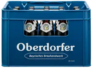 OBERDORFER Helles, Ka. 20 x 0,5-l-Fl.