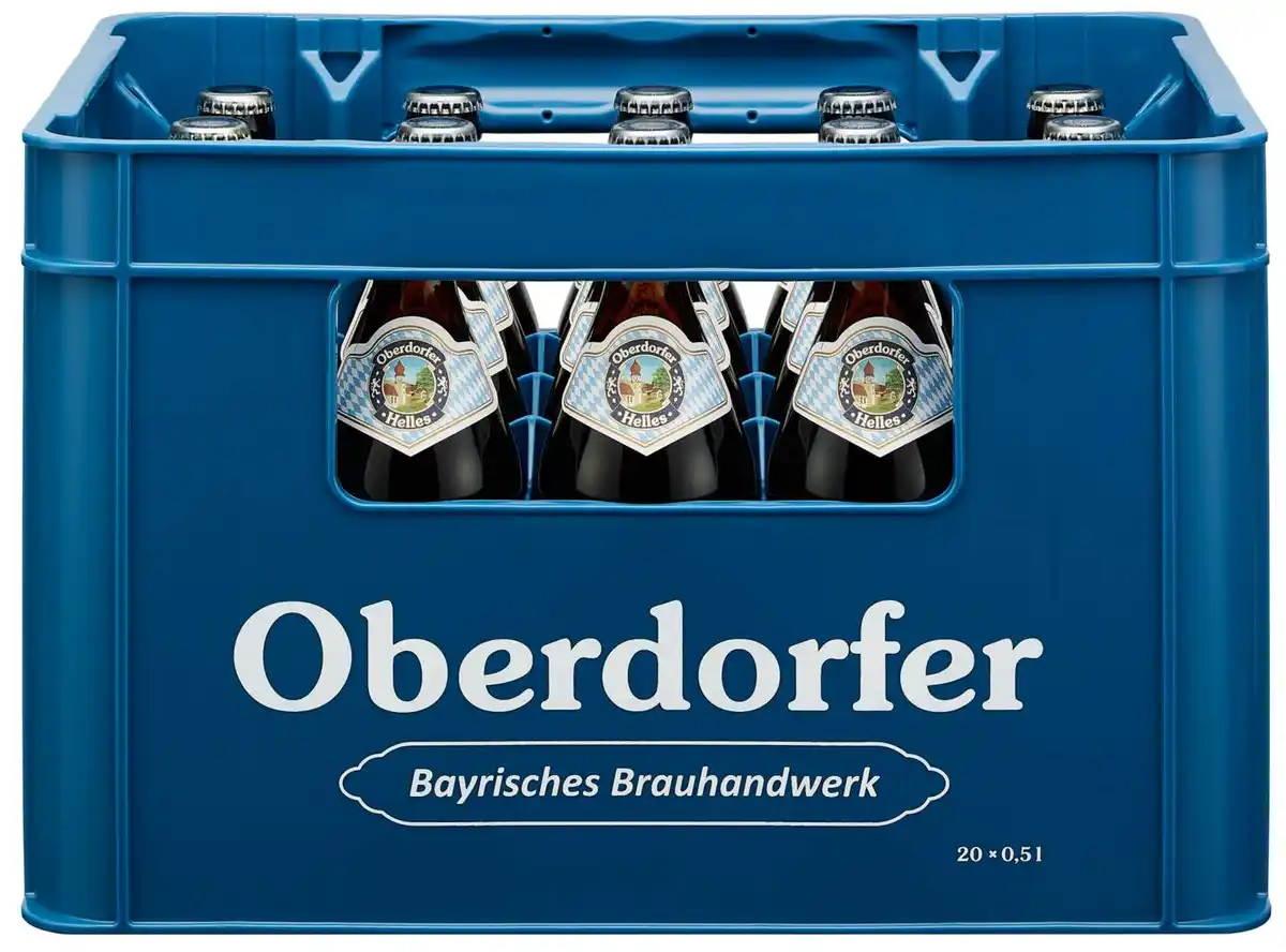 Bild 1 von OBERDORFER Helles, Ka. 20 x 0,5-l-Fl.