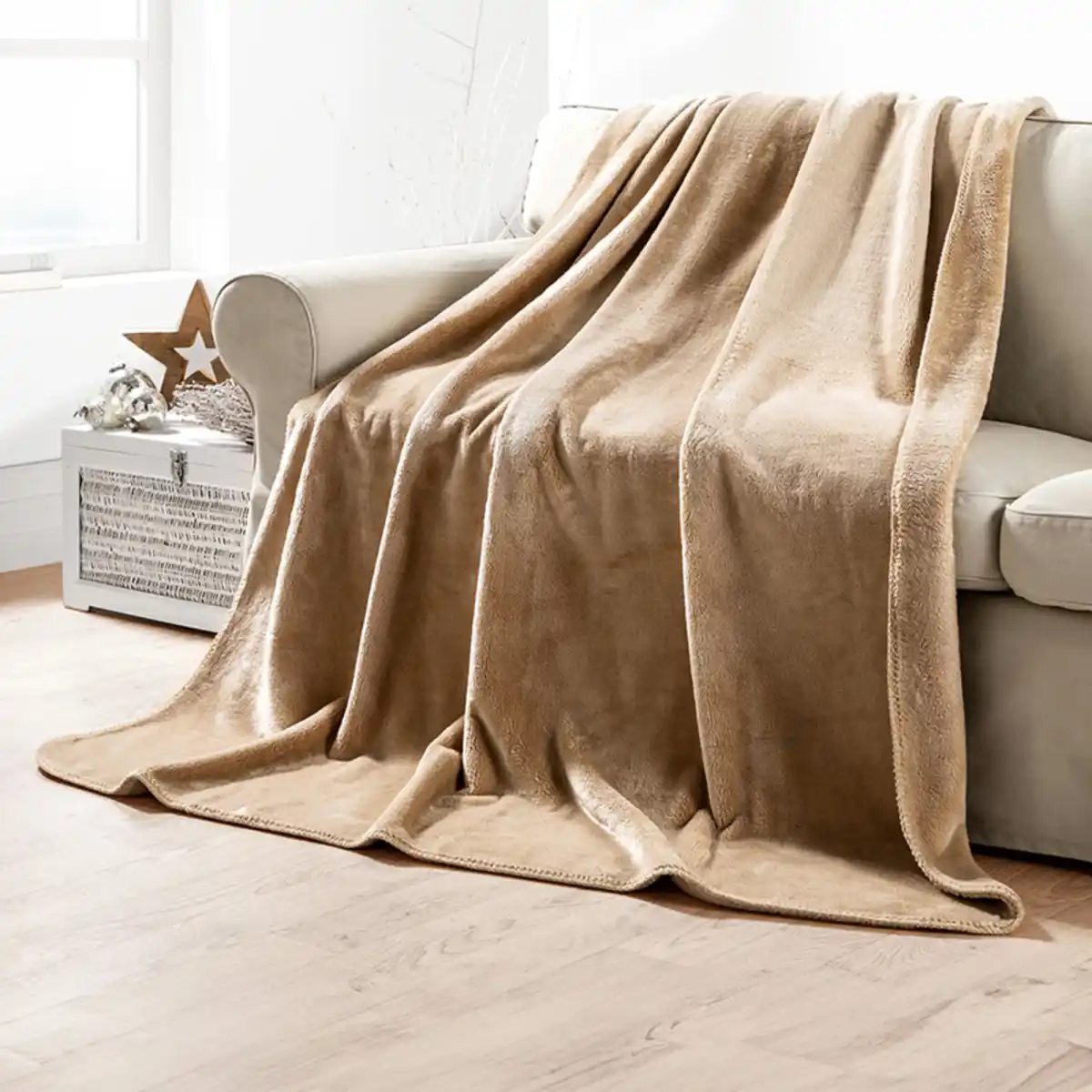 Bild 1 von Bella Casa Luxus-Flanelldecke "Davos"