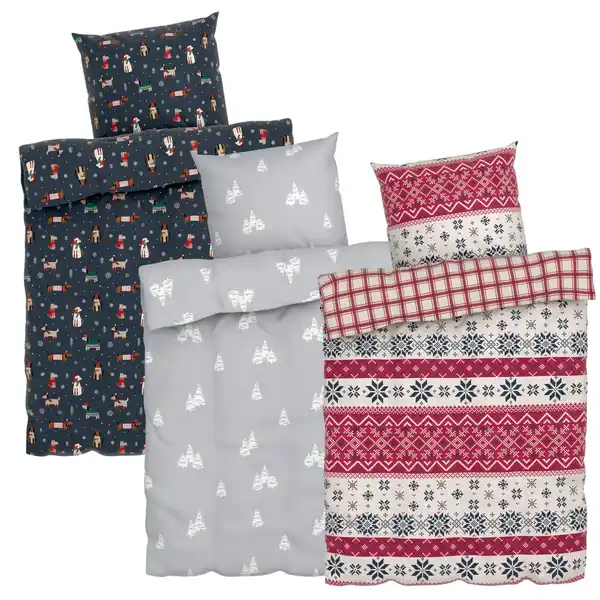 Bild 1 von LIV&BO® Feinbiber-Bettwäsche-Set ca. 155 x 220 cm, 2-teilig