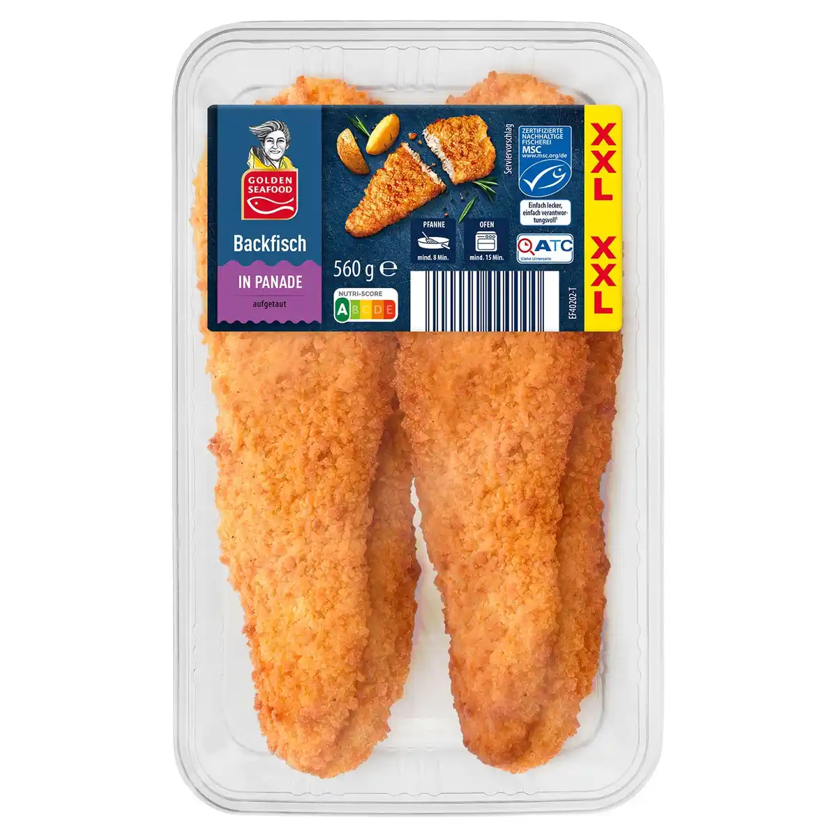 Bild 1 von GOLDEN SEAFOOD Backfisch XXL 560 g