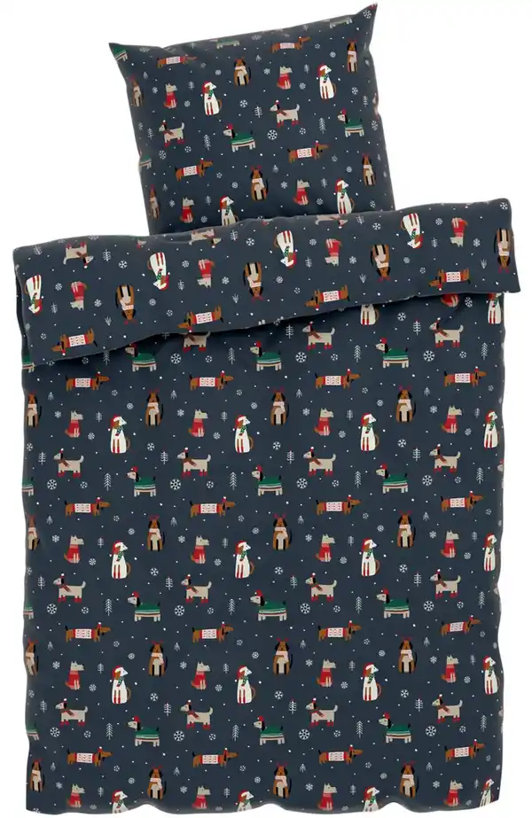 Bild 4 von LIV&BO® Feinbiber-Bettwäsche-Set ca. 135 x 200 cm, 2-teilig