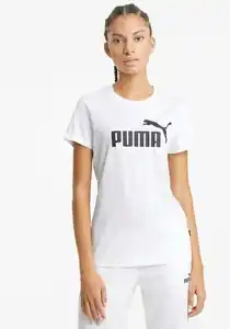 PUMA T-Shirt ESS LOGO TEE, Weiß