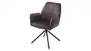 Bild 1 von Armlehnstuhl anthrazit Drehstuhl Veloursoptik - OTTAWA