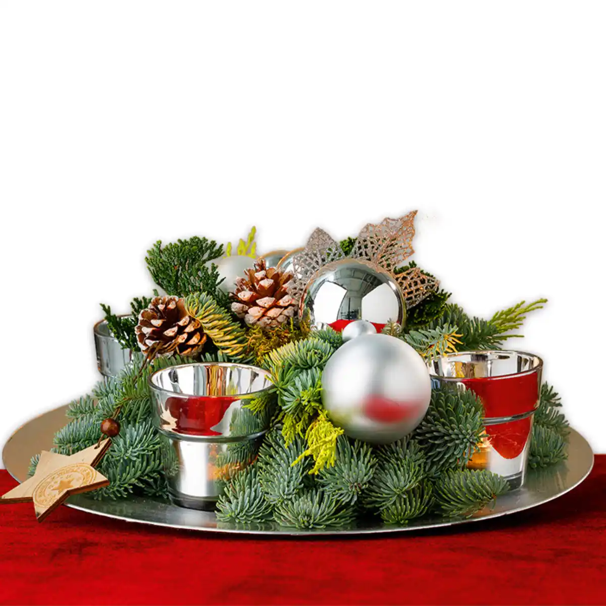 Bild 1 von Edles Weihnachtsgesteck