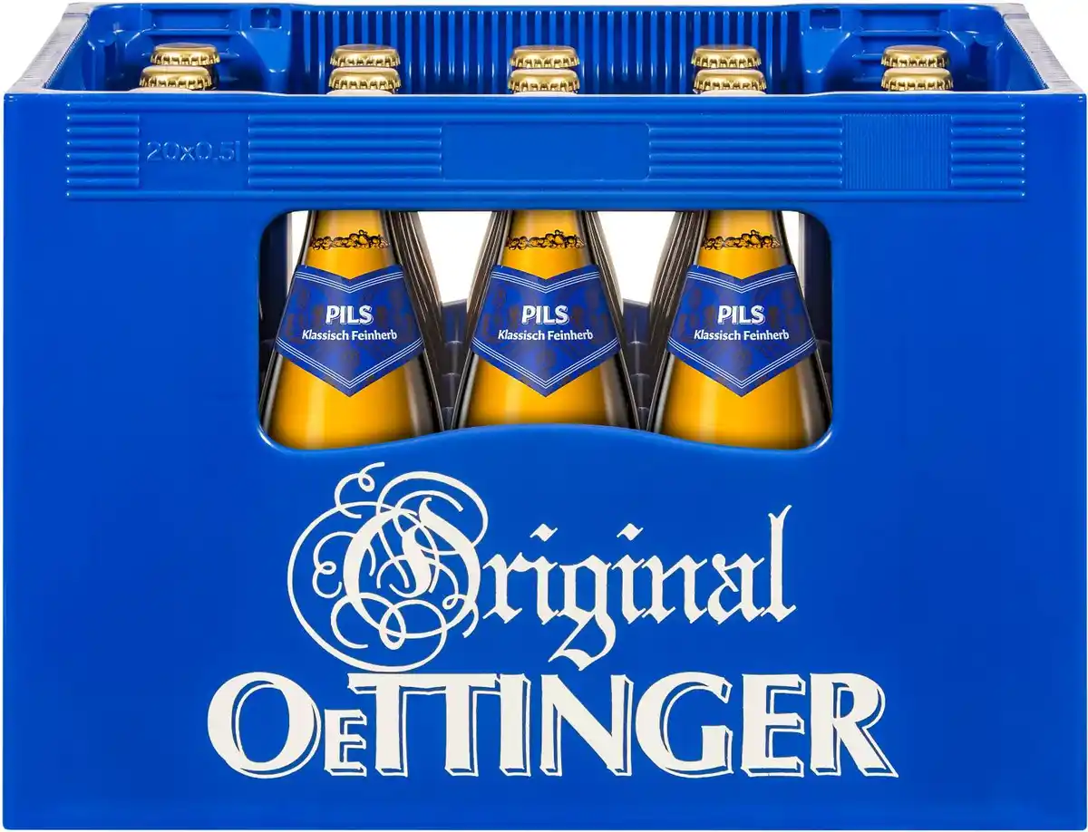 Bild 1 von ORIGINAL OETTINGER Bier oder Biermischgetränk, Ka. 20 x 0,5-l-Fl.