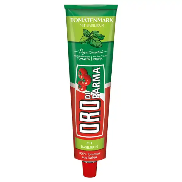 Bild 1 von ORO DI PARMA Tomatenmark, 3-fach 200 g, Basilikum