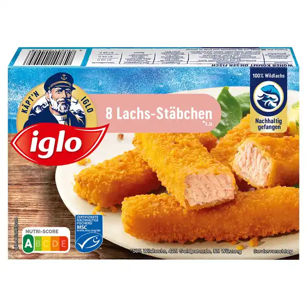 Bild 1 von IGLO Lachs-Stäbchen 224 g
