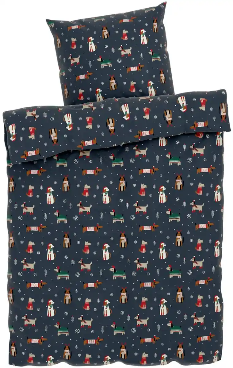 Bild 4 von LIV&BO® Feinbiber-Bettwäsche-Set ca. 155 x 220 cm, 2-teilig