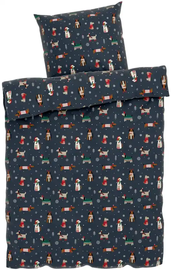 Bild 4 von LIV&BO® Feinbiber-Bettwäsche-Set ca. 155 x 220 cm, 2-teilig