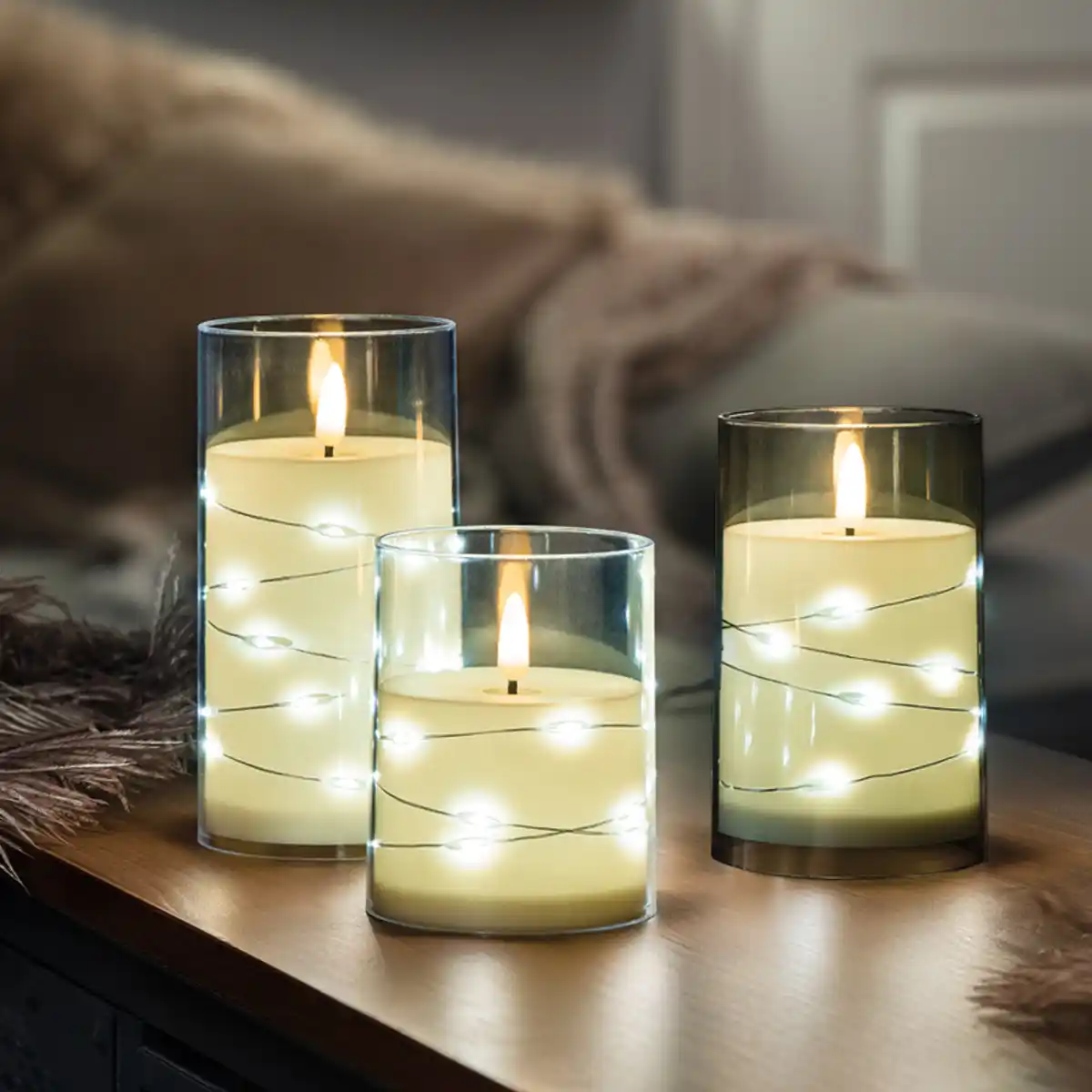 Bild 1 von I-Glow LED-3D-Kerze "Collar"