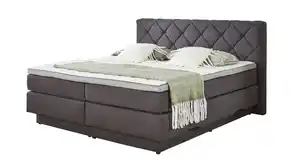 Boxspringbett 180 x 200 cm Stoffbezug anthrazit - AMARILLO