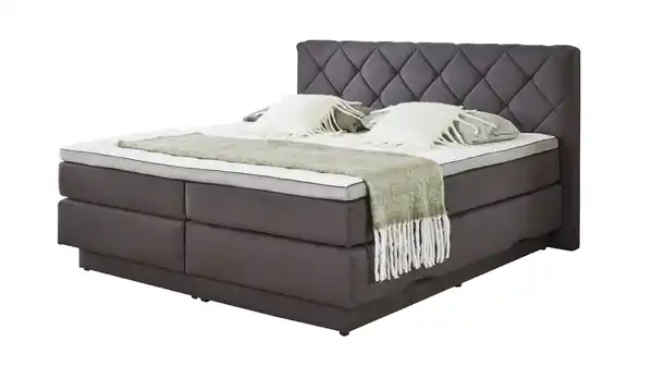 Bild 1 von Boxspringbett 180 x 200 cm Stoffbezug anthrazit - AMARILLO