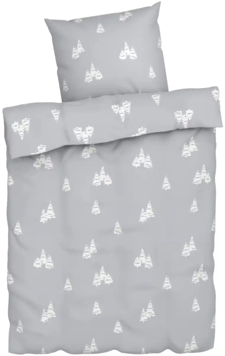 Bild 3 von LIV&BO® Feinbiber-Bettwäsche-Set ca. 155 x 220 cm, 2-teilig