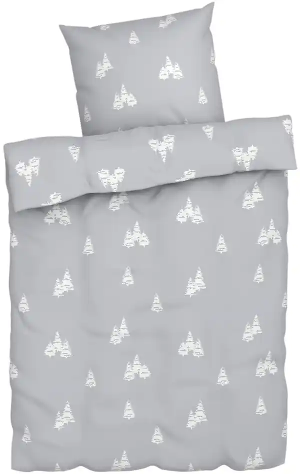 Bild 3 von LIV&BO® Feinbiber-Bettwäsche-Set ca. 155 x 220 cm, 2-teilig