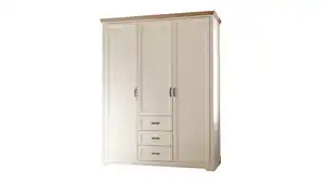 Kleiderschrank weiß Anderson Pinie 164 cm 3-türig - JASMIN