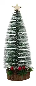 Deko-Aufsteller Tanne auf Baumstamm