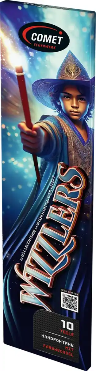 Bild 1 von COMET »Wizzlers« Handfontänen, 10-St.-Packg.