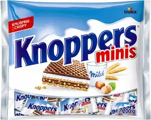 KNOPPERS Minis, 18 St. = 200-g-Packg.