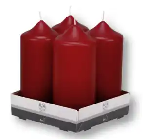 Stumpenkerzen 4er-Set