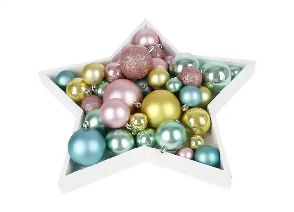 Bild 1 von Weihnachtsbaumkugeln 60er-Set Candycolors