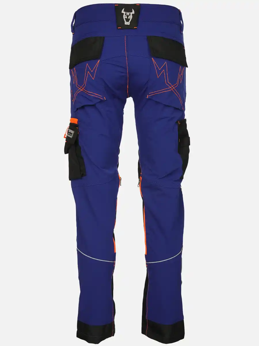 Bild 2 von Herren Arbeitshose mit Superflex und vielen Details Blau