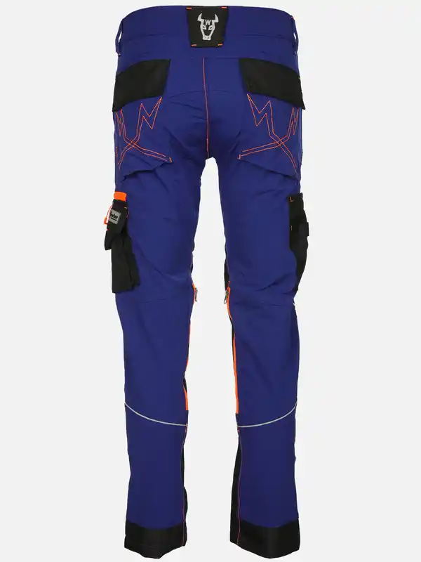 Bild 2 von Herren Arbeitshose mit Superflex und vielen Details Blau