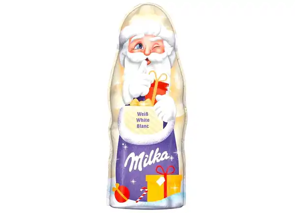 Bild 1 von MILKA Weihnachtsmann weiße Schokolade