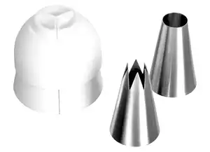 3-Farben-Spritzbeutel-Adapter-Set 9tlg.