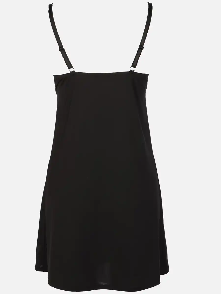 Bild 2 von Damen Nachthemd mit zweifarbiger Spitze Schwarz