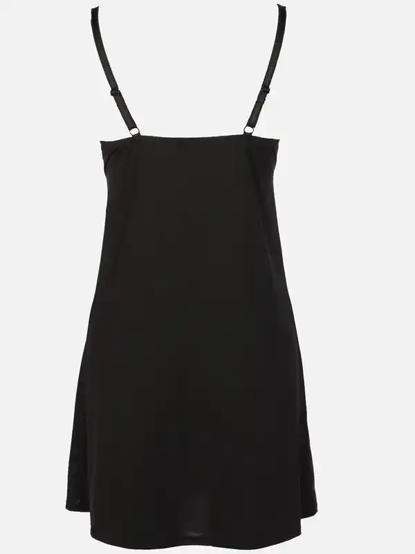 Bild 2 von Damen Nachthemd mit zweifarbiger Spitze Schwarz