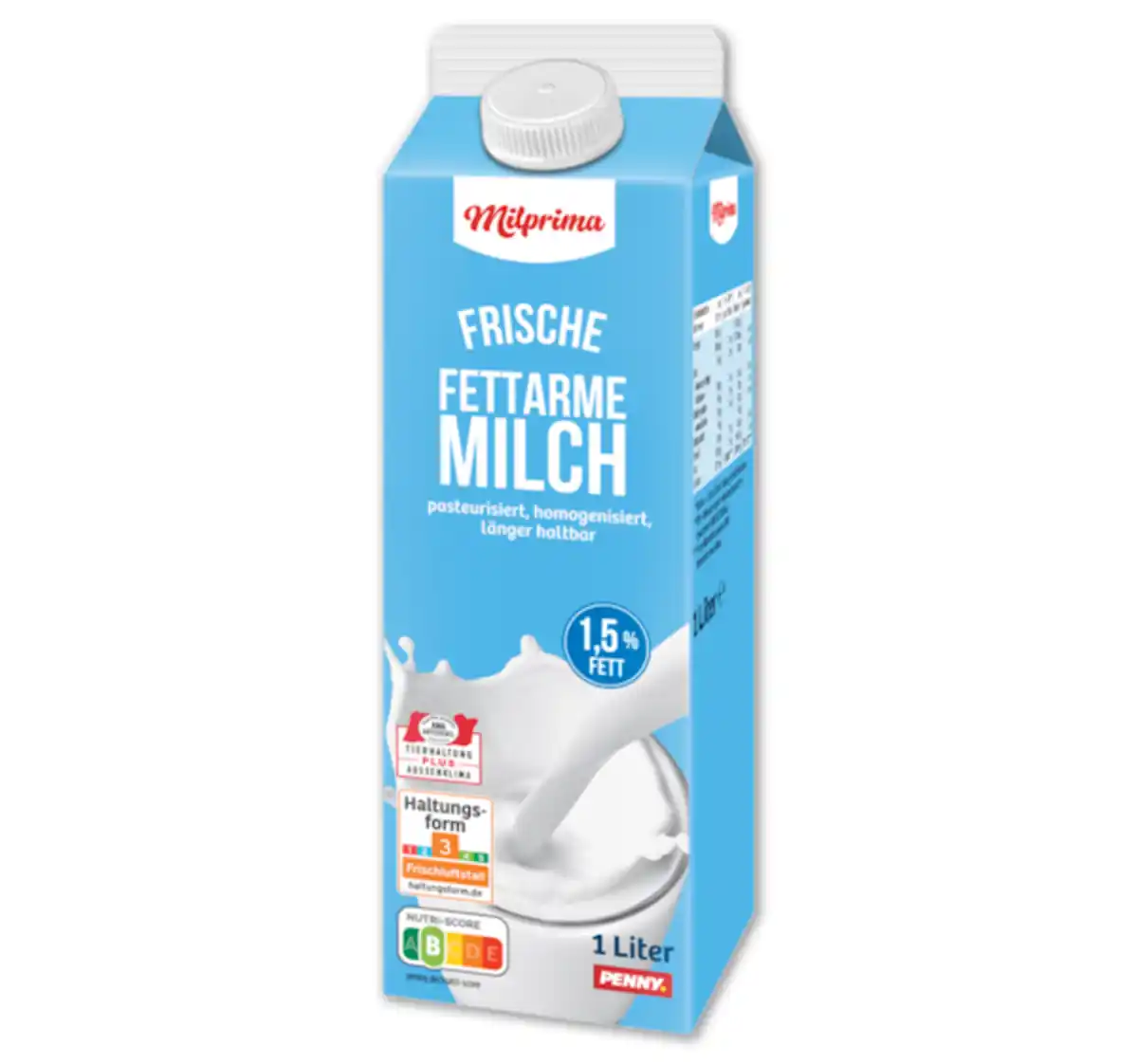 Bild 1 von MILPRIMA Frische fettarme Milch