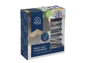 Mikro-LED-Lichterdraht mit 40 mehrfarbigen LEDs