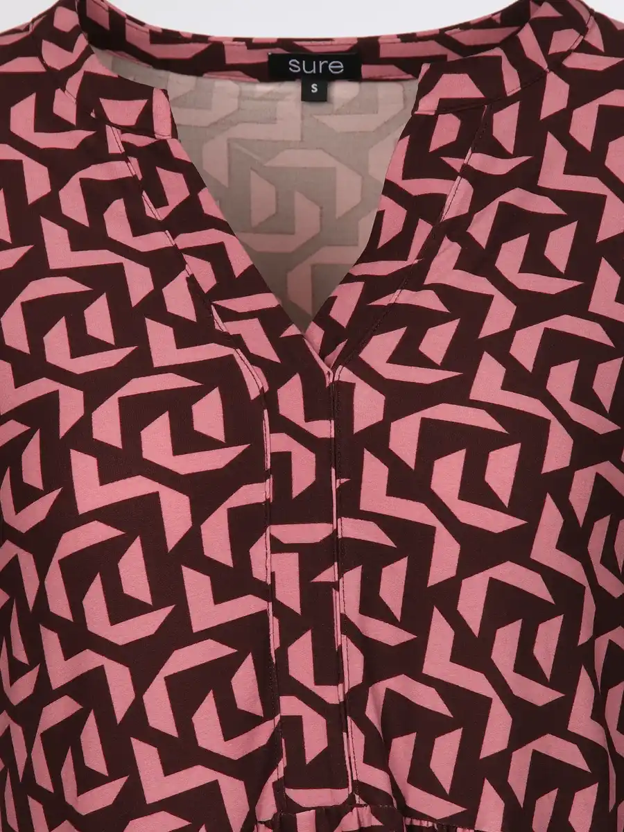 Bild 3 von Damen Kleid mit Alloverprint Lila