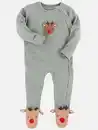 Bild 1 von Baby Strampler mit Rentiermotiv Grün