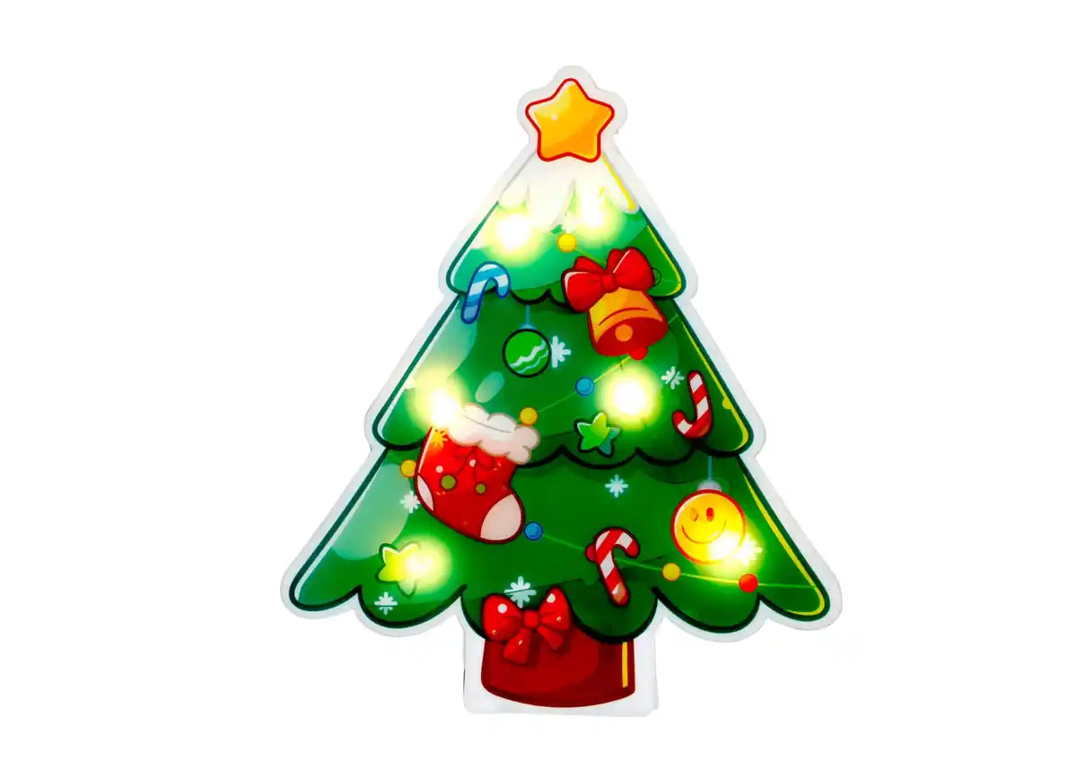 Bild 1 von LED Gel-Fenstersticker 6 warmweiße LEDs