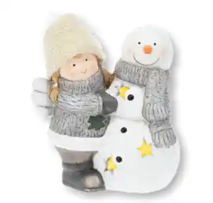 Engel mit Schneemann