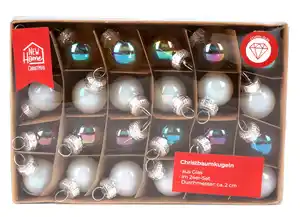 Weihnachtsbaumkugeln „Seifenblasen“ Glas