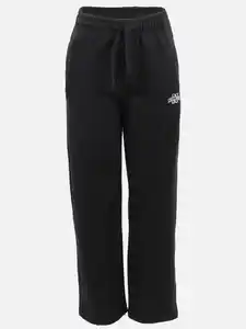 Jungen Jogginghose mit weitem Bein Schwarz